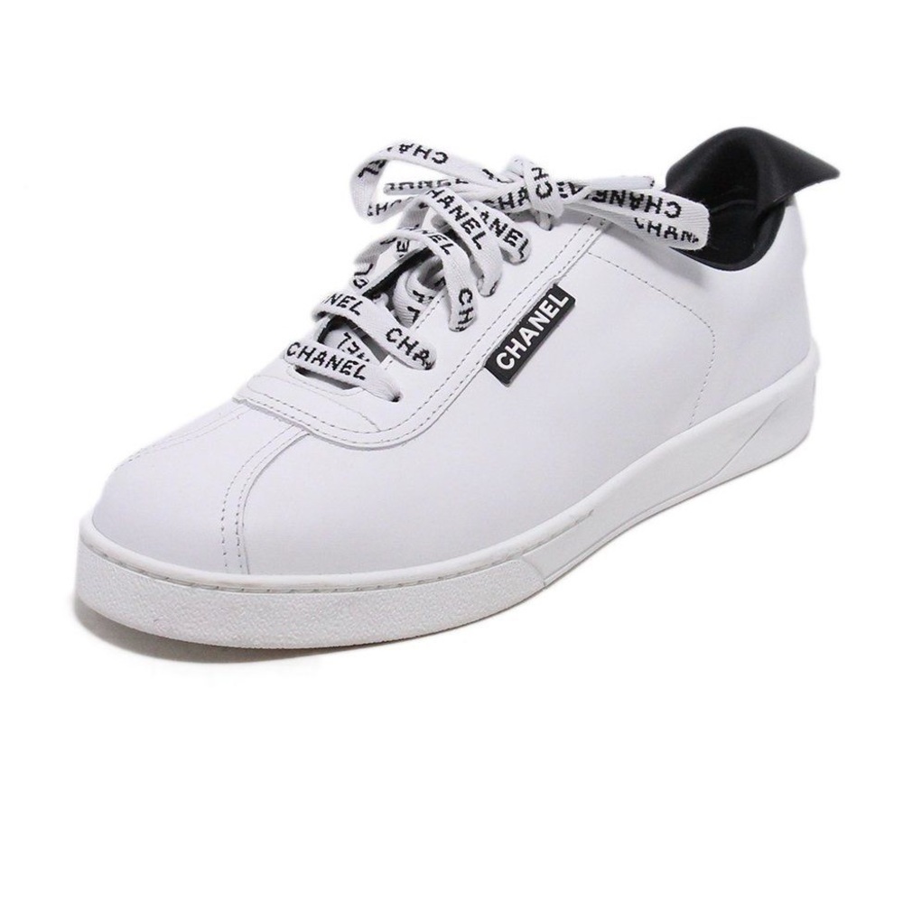 CHANEL Lace-up Casual Style Sneakers
